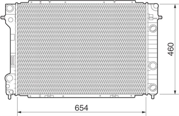 MAGNETI MARELLI Radiaator,mootorijahutus 350213281000